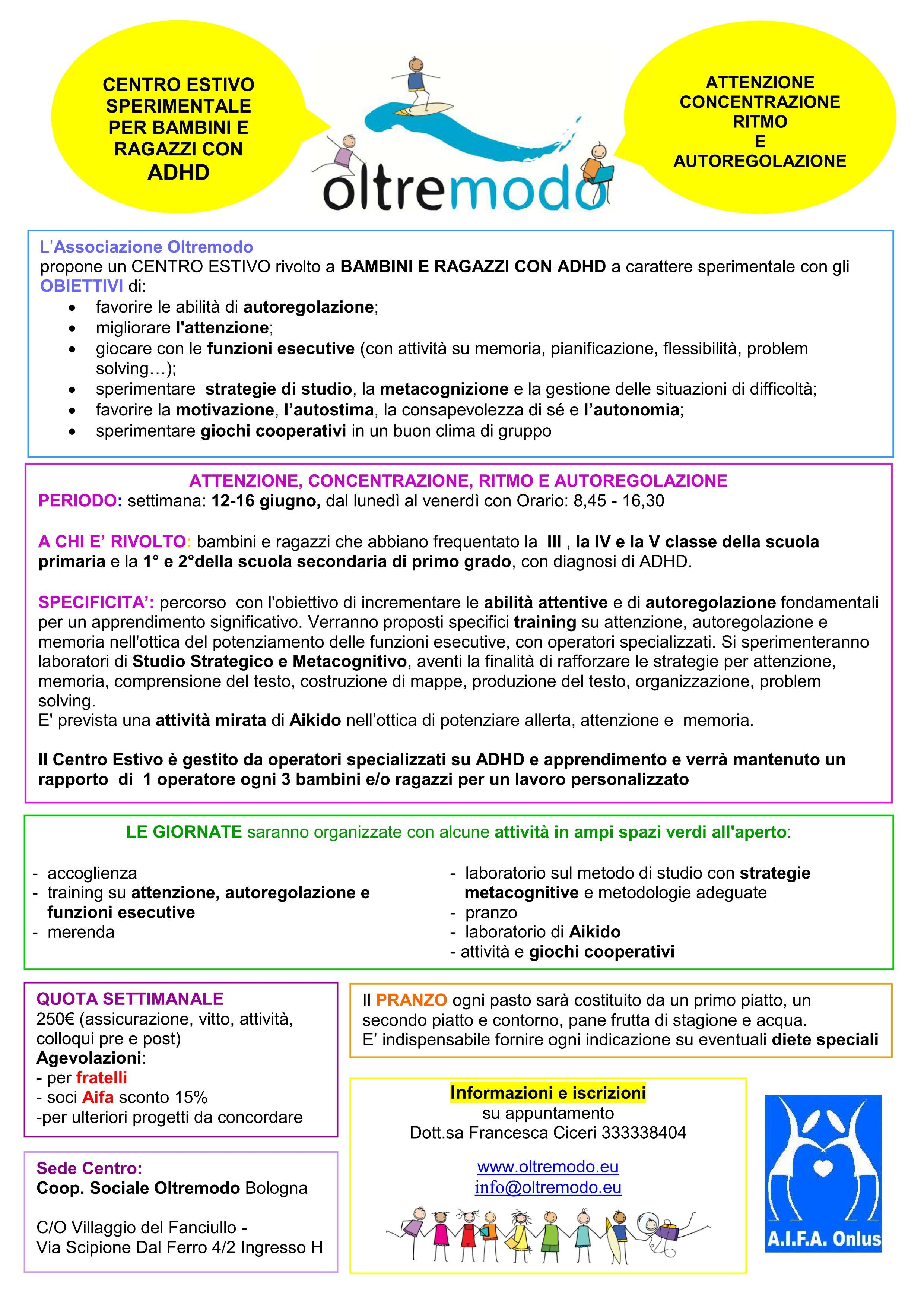 VOLANTINO OLTREATTENZIONE ADHD OLTREMODO