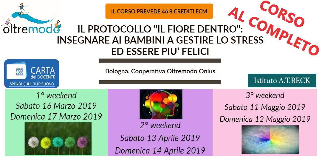 CORSO DI FORMAZIONE:  IL PROTOCOLLO “IL FIORE DENTRO”:   INSEGNARE AI BAMBINI A GESTIRE LO STRESS ED ESSERE PIU’ FELICI