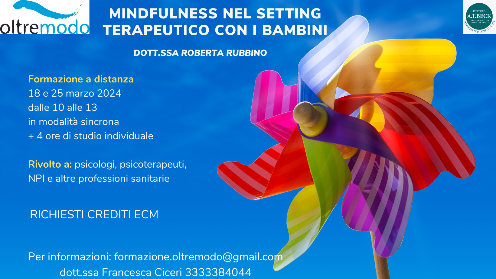 CORSO MINDFULNESS NEL SETTING TERAPEUTICO CON I BAMBINI